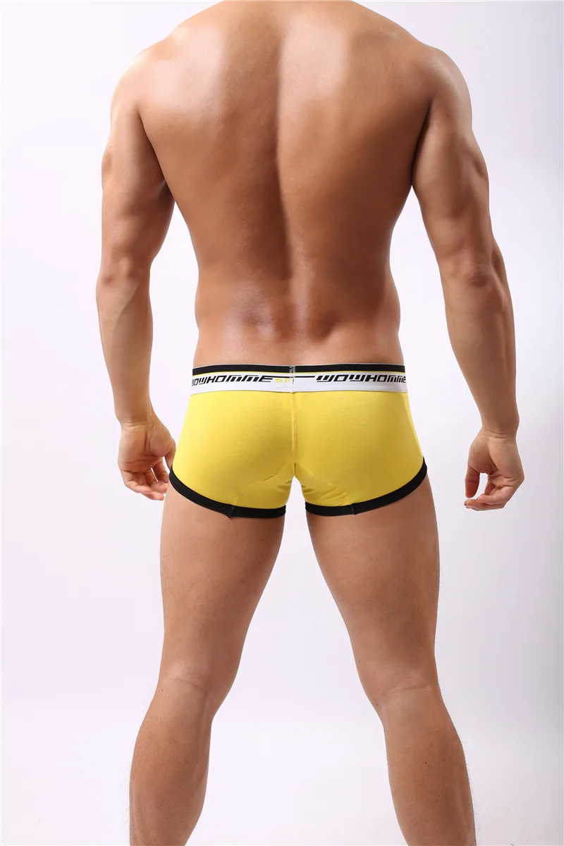 Модное мужское нижнее белье боксеры из мягкой дышащей модала с низкой талией