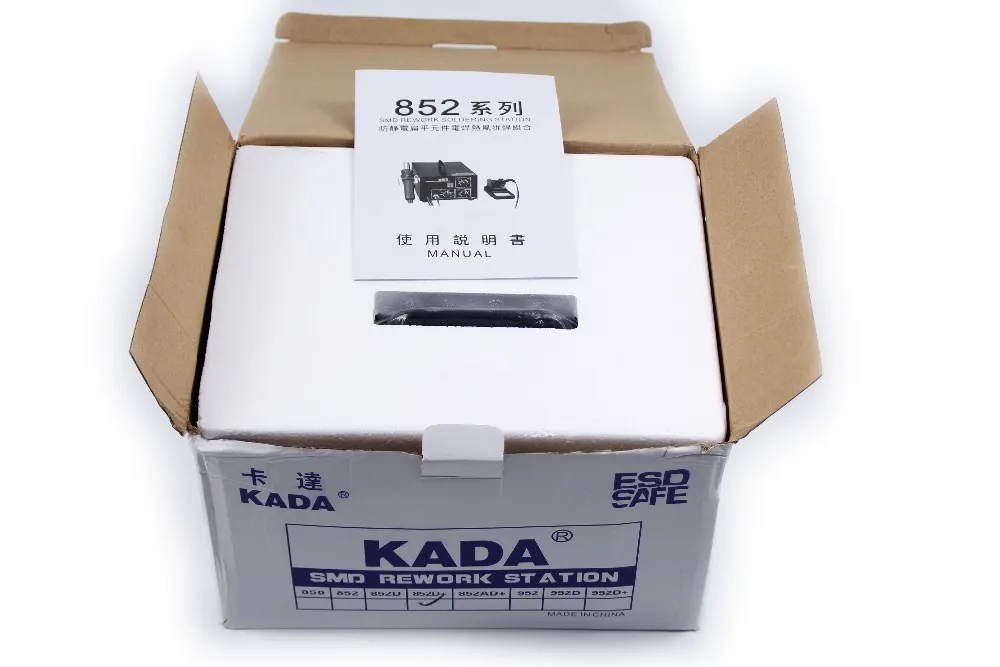 DHL Дешевые 220 В/110 В KADA 852D+ KADA852D+ паяльная сварочная станция SMT паяльник с горячим воздухом паяльная станция для деталей поверхностного монтажа SMD