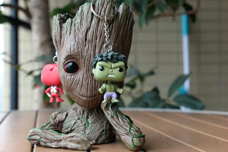 4 шт. Набор фигурок Железный человек Халк Бастер Тор танос Дэдпул ПВХ модель