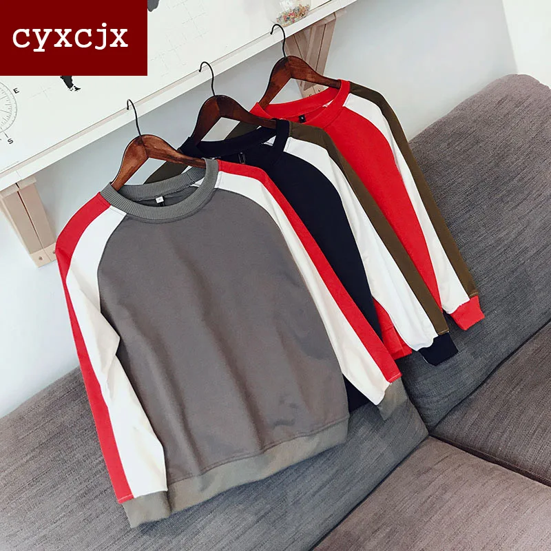Cyxcjx Лидер продаж бросился 2017 Толстовка Для мужчин одноцветное Цвет длинный рукав