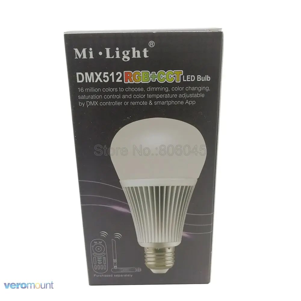 Mi светильник FUTD04 E27 9W DMX512 RGB + CCT Светодиодная лампа освещения DMX 512 светодиодный