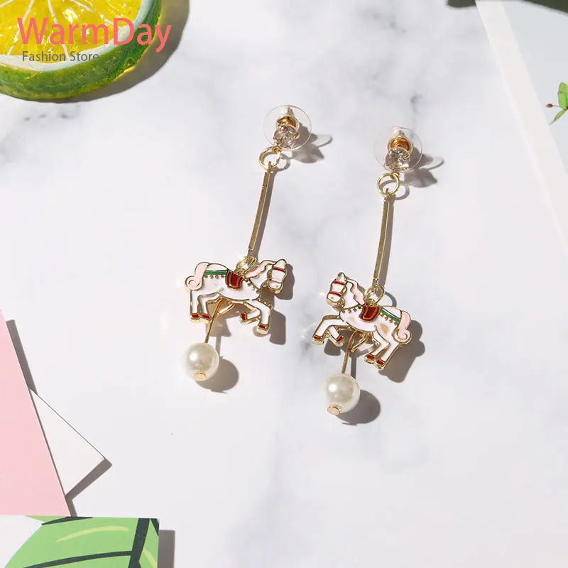 Новое поступление 2019 корейские модные длинные вечерние серьги с жемчугом