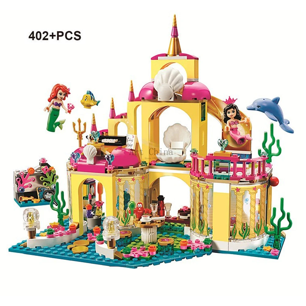 New Princess Underwater Palace 10436 Legoings Friends Model Building Kits Blocks Bricks Girl Toy Gift for Child | Игрушки и хобби
