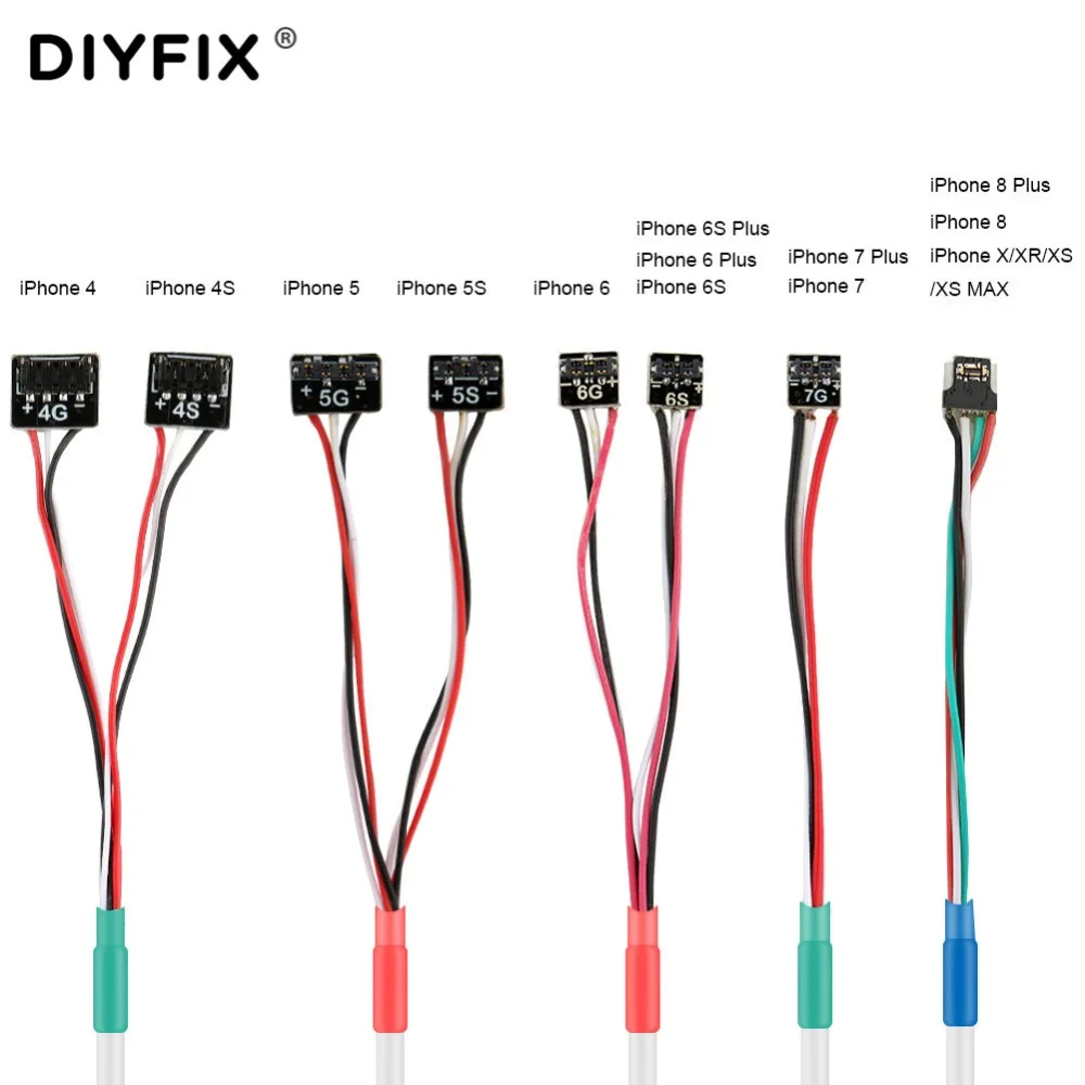 DIYFIX DC кабель питания для телефона выделенный Тестовый Кабель iPhone 4 4s 5 5s 6 6s 7 8 Plus XS XR