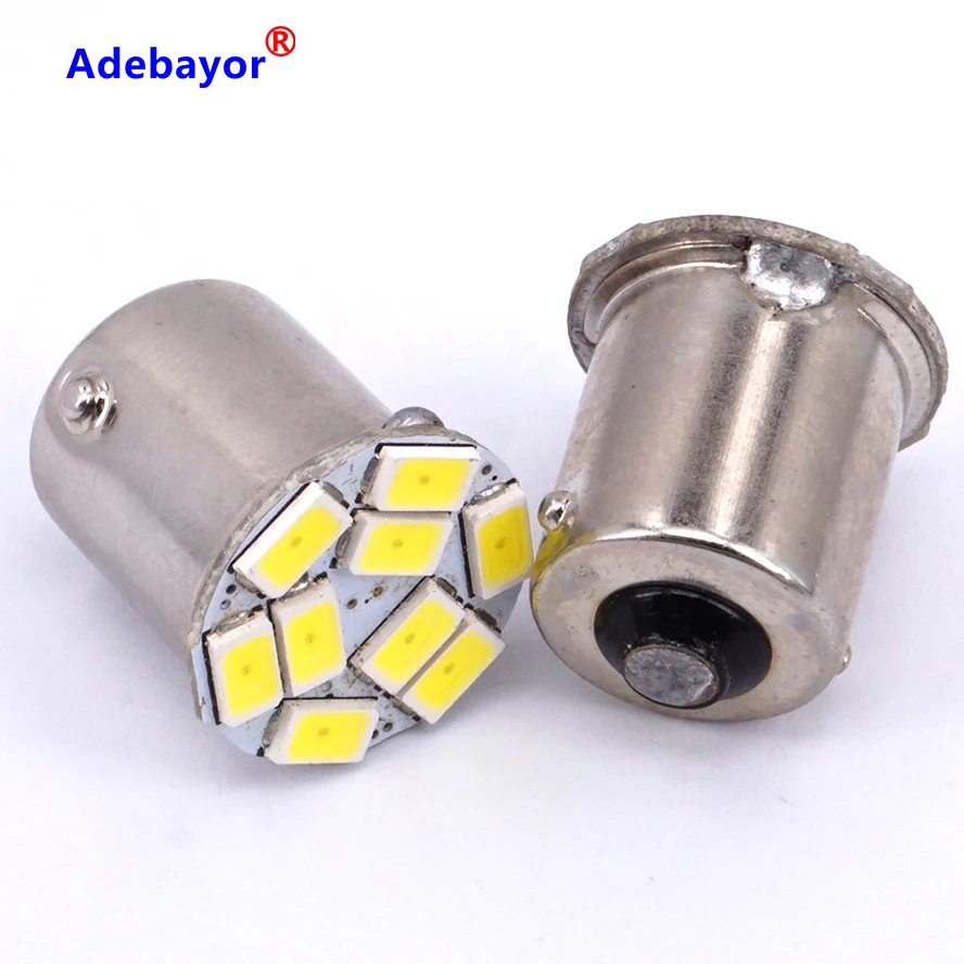 NEW HotSale 50x1156 BA15S 5630 LED 9 SMD R5W turn signal steering car lamp brake reversing back light white | Автомобили и