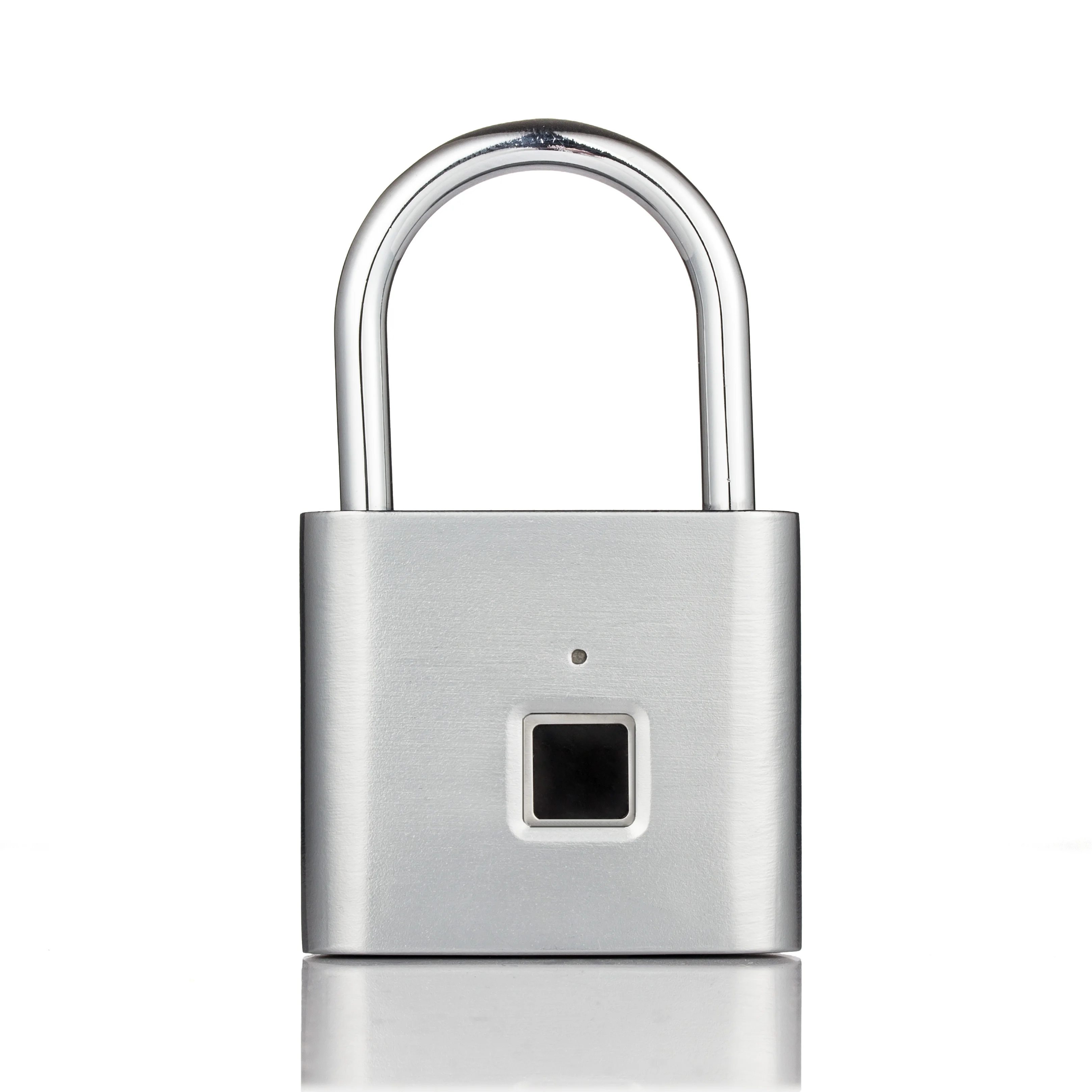 Серебристый Золотой безопасности keyless USB Перезаряжаемый отпечаток пальца умный замок Быстрый разблокировка цинковый сплав дверной замок коробка с ключом дверной замок - Цвет: Серебристый
