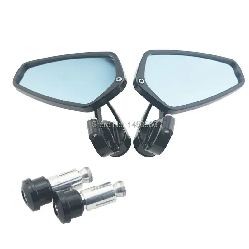

Motorcycle CNC 7/8" 22mm Handlebar Bar End Rearview Mirrors For Ducati 1100 EVO Year 2011 2012 2013