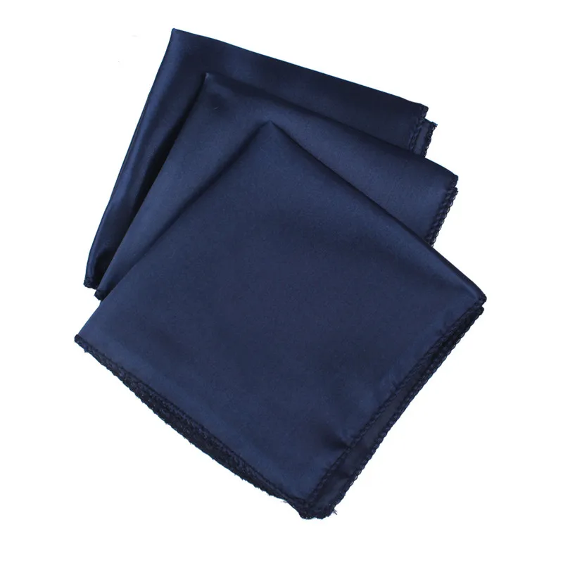 Navy Blue 10 шт./лот 30 см x 30 см Бирюзовый Голубой квадрат атласная Салфетка diner платок носовой платок для Свадебная вечеринка Ресторан Украшение стола - Цвет: Navy Blue