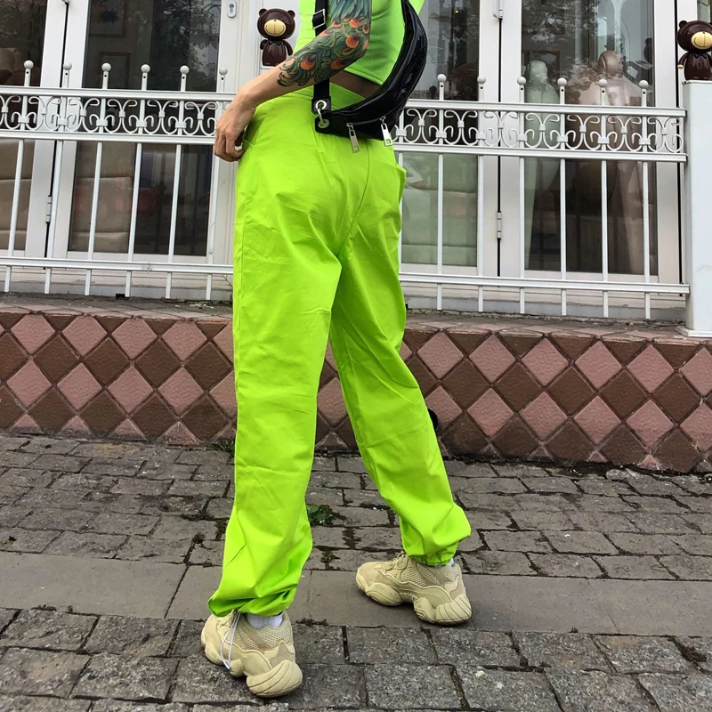 TWOTWINSTYLE, модные спортивные брюки для женщин, с высокой талией, на завязках, женские штаны, весна, повседневная одежда, новинка