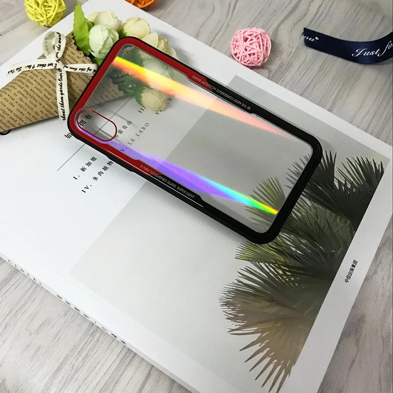 AmzBoon Aurora glass чехол для iphone 7 8 прозрачная задняя крышка из ТПУ X Plus ca |