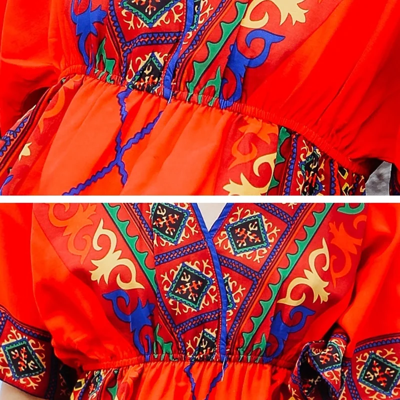 Шикарное праздничное платье в стиле бохо 2019 модное пляжное с высокой эластичной