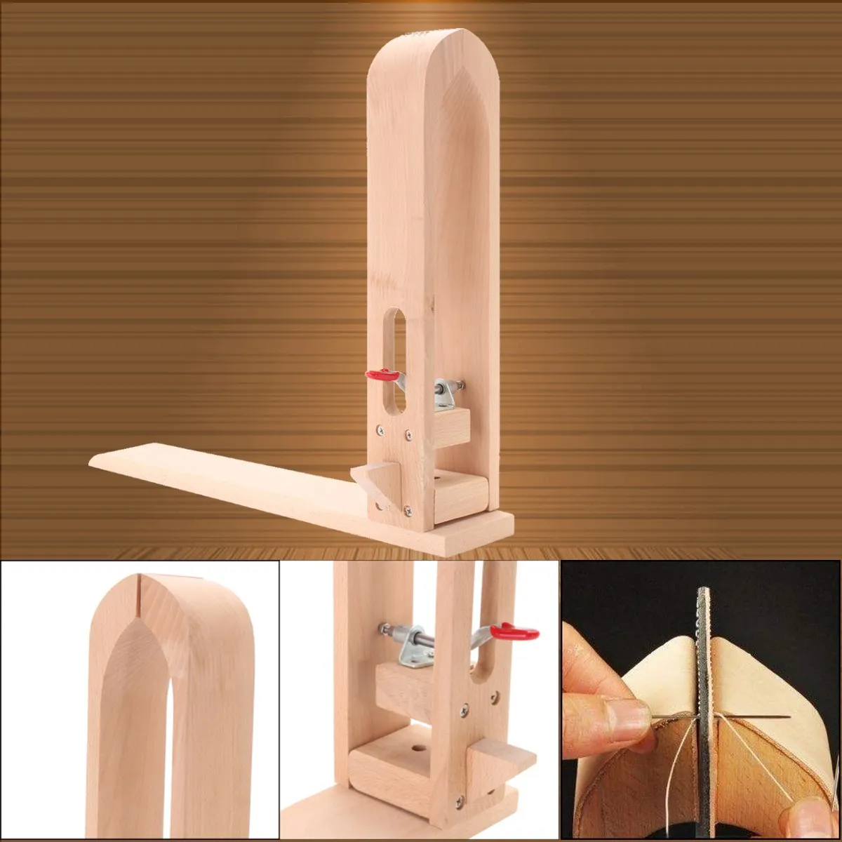 Деревянный зажим сделай сам для шитья кожи шнуровки лошади настольные