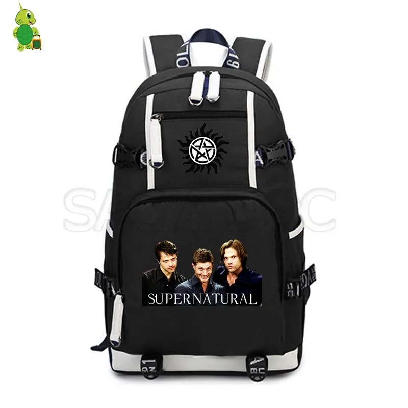 17 Mochila рюкзак Supernatural для женщин и мужчин рюкзак USB зарядка Рюкзак многофункциональные школьные сумки для подростков дорожная сумка - Цвет: 17