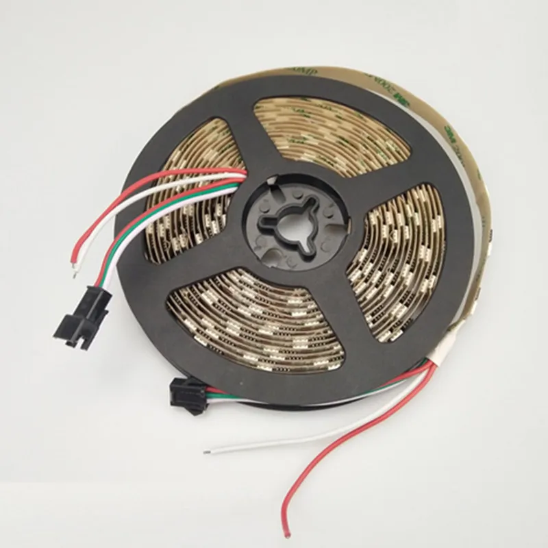 5 M DC12V ws2811 RGB Светодиодные полосы белый/теплый белый один цвет 30/60 светодиодов/M 1 ic