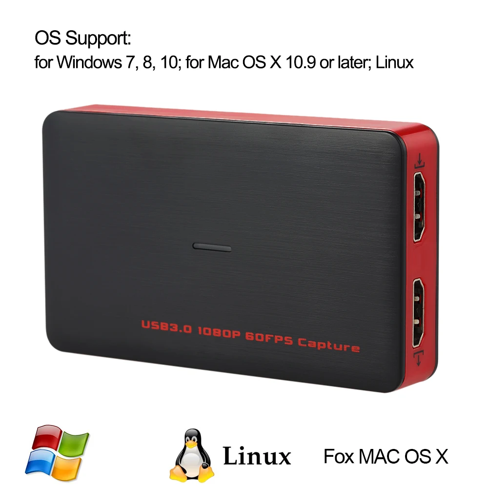 USB 3 0 HD видео игра захват 1080P конвертер Live Sreaming Plug and Play вход выход для XBOX One PS4 MAC Windows