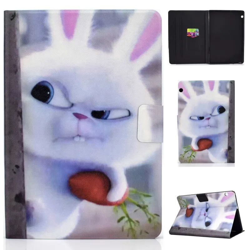 rabit case Животное чехол для huawei Mediapad T5 AGS2-W09 AGS2-L09 AGS2-L03 AGS2-W19 10,1 дюймов Мягкий противоударный смарт-чехол КРЫШКА ДЛЯ huawei T5 - Цвет: rabit case