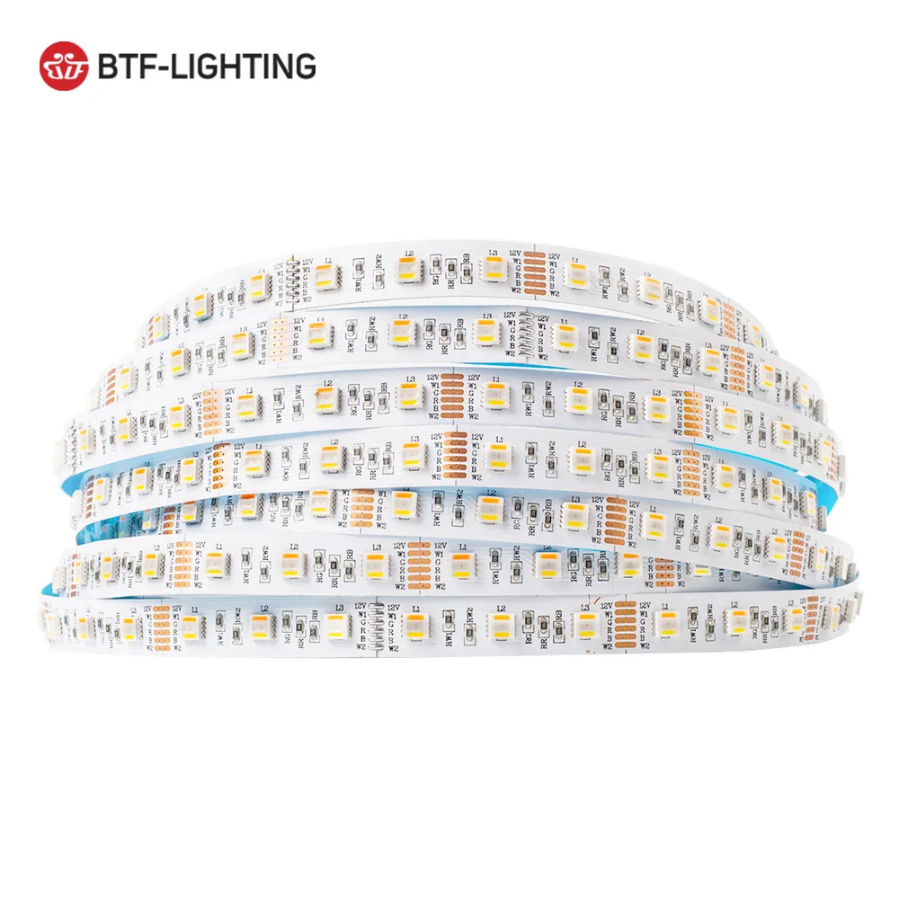 5 м 5050 RGBCCT в 1 Светодиодные полосы света 12 В RGB/WW/CW светодиодные освещения ленты RGBW