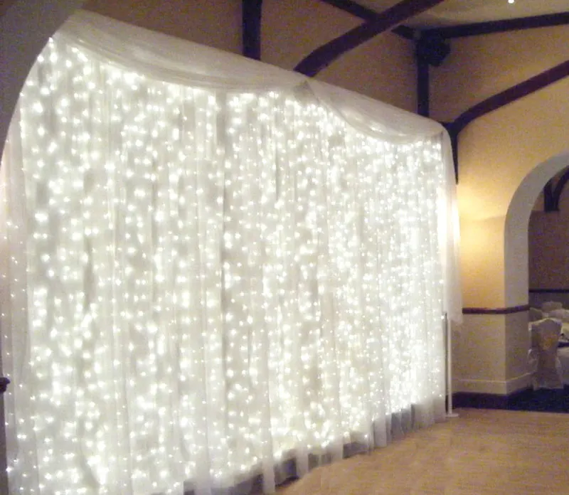 

Рождественская сказочная Гирлянда-занавеска «Водопад», 600 светодиодов, 6 м x 3 м