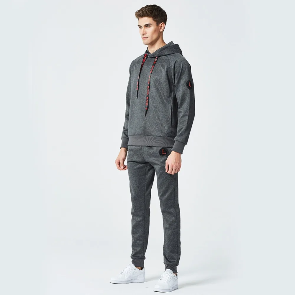 Новинка Весна 2018 мужская повседневная одежда спортивный костюм свитер тяжелый с