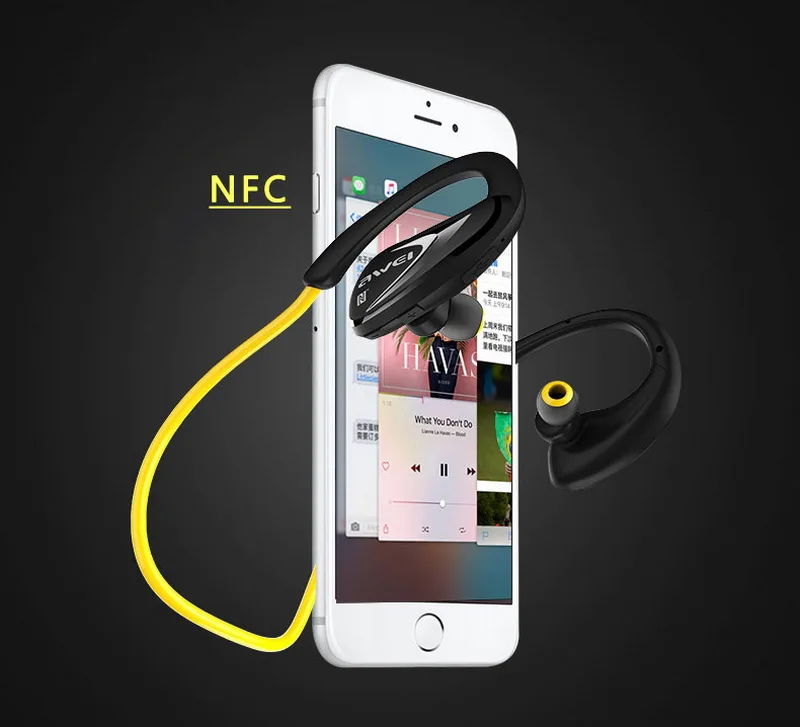 Оригинальный Awei A880BL Спорт гарнитура беспроводной Bluetooth NFC с супер басами стерео