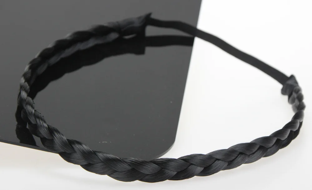 Плетеные эластичные повязки для волос резинка женщин девочек детей повязка на