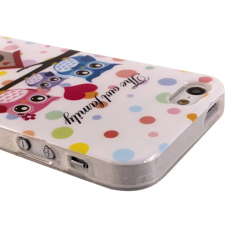 (Min order $10USD) Beautiful Fashion Cute Baby Owl Protector TPU Soft case for Iphone 5G 5S |
