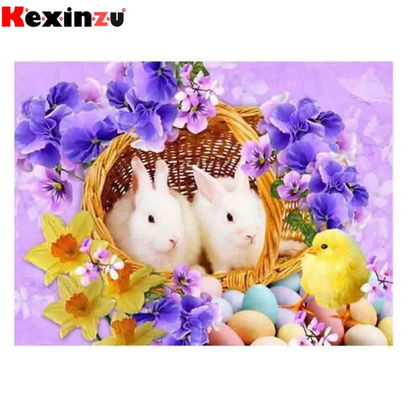 

kexinzu Full Square/Round 5D Diy Diamond Painting Cross Stitch "Cute Animal" Diamond 3D Embroidery Mosaic Home Decor Gift K100