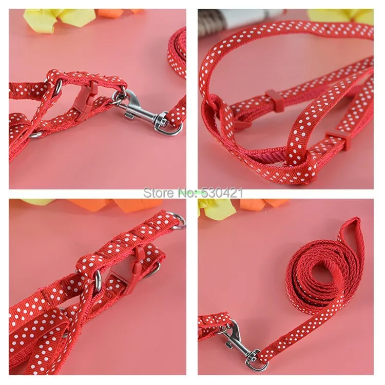 (30 шт./лот) нейлоновые поводки для питомцев в горошек собак Xs/S/M/L оптом | Дом и сад