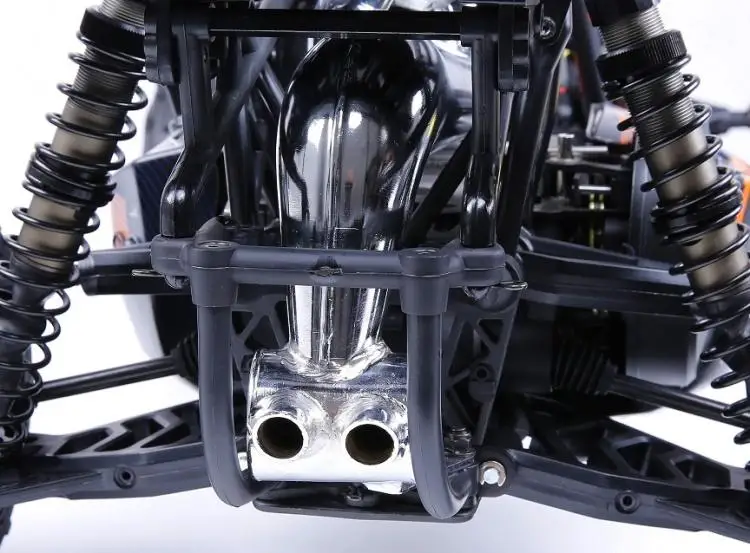 SS глушитель резонансная выхлопная труба стояк силовой проводки для 1:5 бензин RC