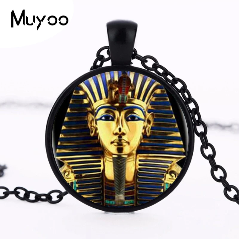 Ожерелье с подвеской логотипом King стат Tutankhamun золотой король искусство ручной