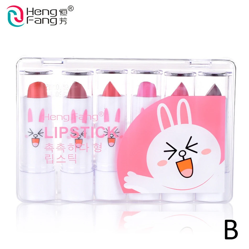 3 стиля мультфильмы красота губы палочка прекрасный питомец макияж 6 шт./компл.