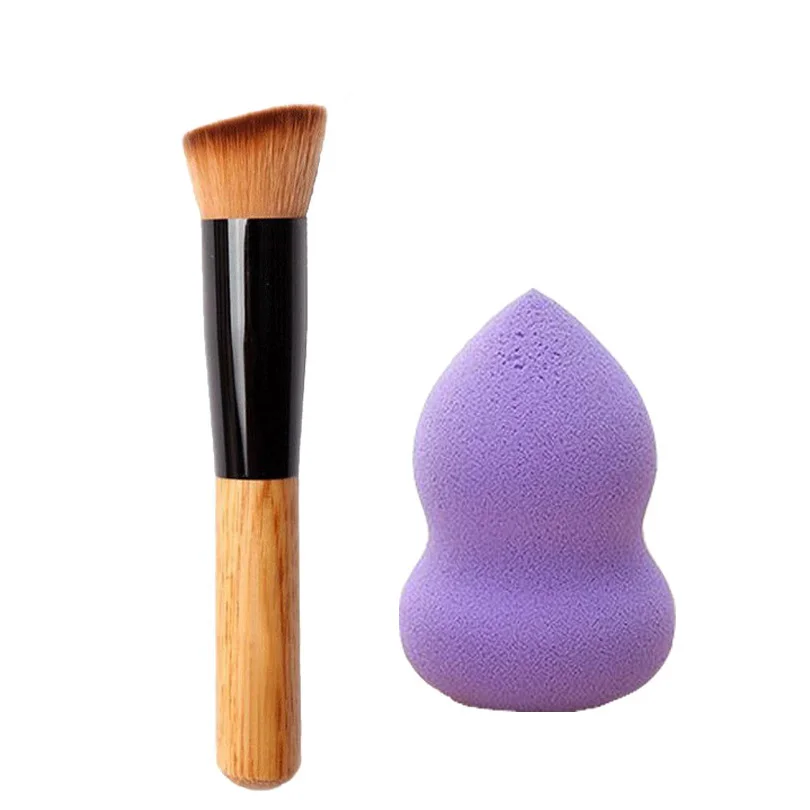 Makeup Set Bittb набор косметики Тональная основа для лица мягкая губка слоеная деревянная Кисть для макияжа пудра Craeam Кисти Набор инструментов для красоты - Цвет: Makeup Set