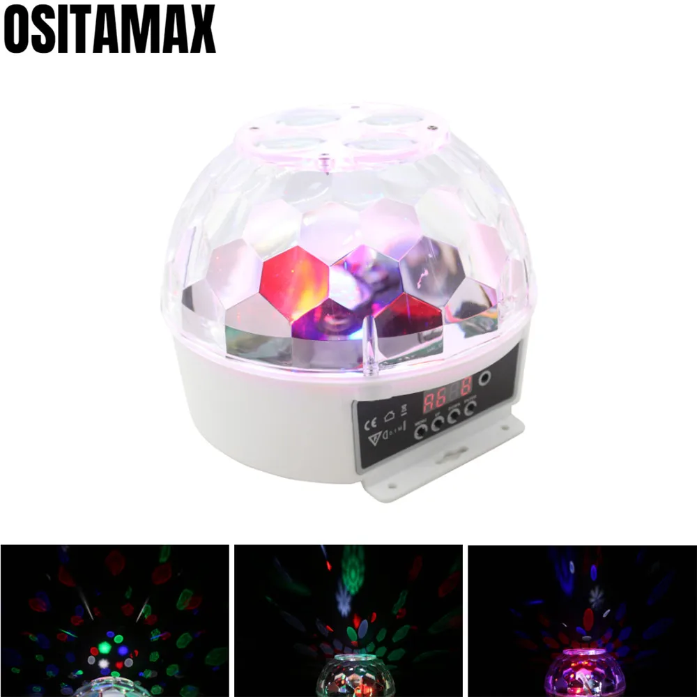 Волшебный сценический диско-шар RGBW Красочный светодиодный 8x3 Вт световой эффект