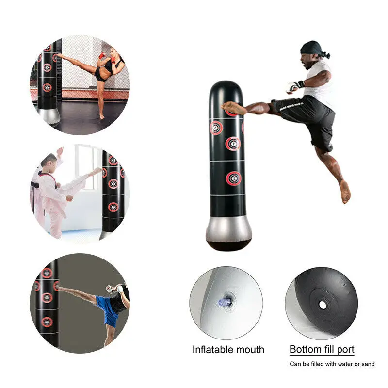 Надувной боксерский мешок для фитнеса удара стресса с башней скоростная