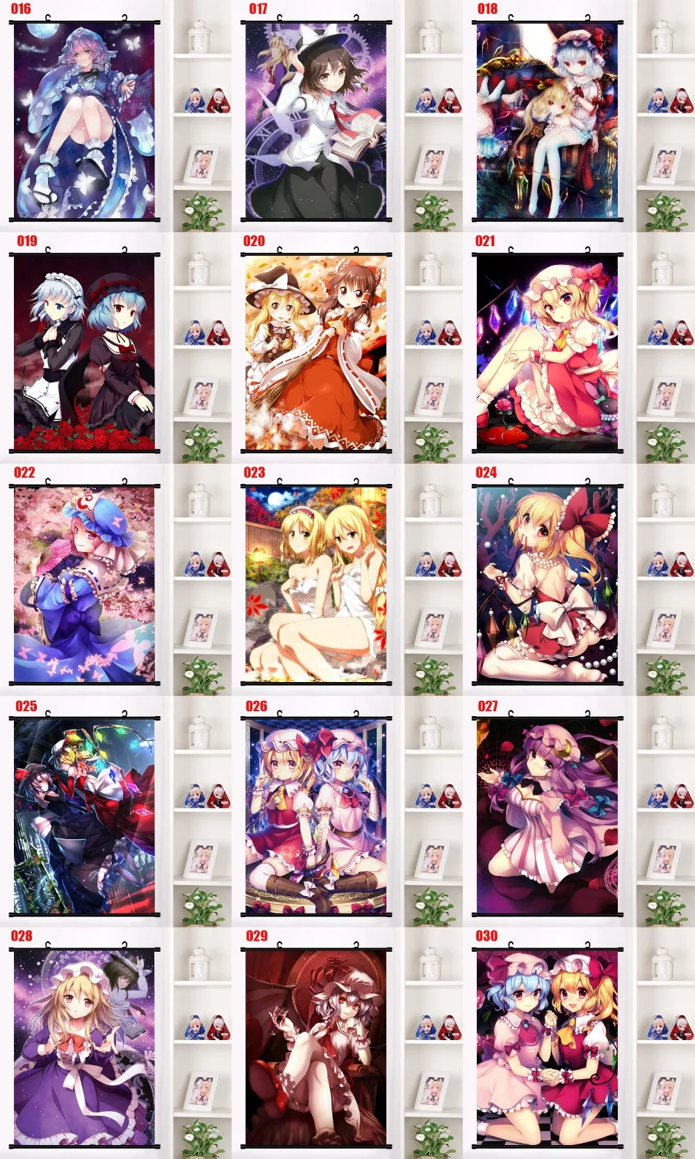 Япония Аниме TouHou проект Хакурей рейму Косплей настенный свиток Фреска плакат Настенные подвесные плакаты Otaku домашний художественный Декор коллекционные подарки
