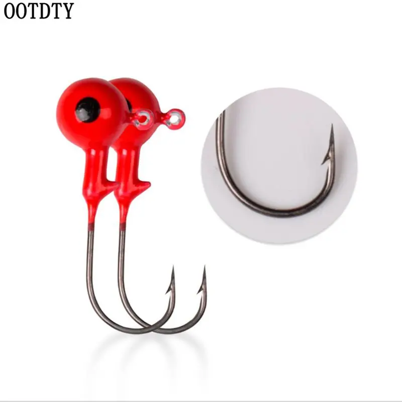 OOTDTY 10 шт./кор. привести крючок из высокоуглеродистой сурика свинцового-крюк