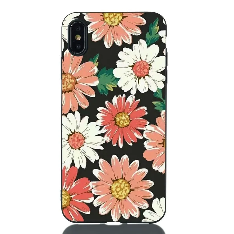 chrysanthemum Силиконовый чехол для пары huawei P20 P30 mate 10 20 Lite Pro P Smart Plus Y5 Y6 Y7 чехол для задней панели телефона с цветочным узором для девочек - Цвет: chrysanthemum
