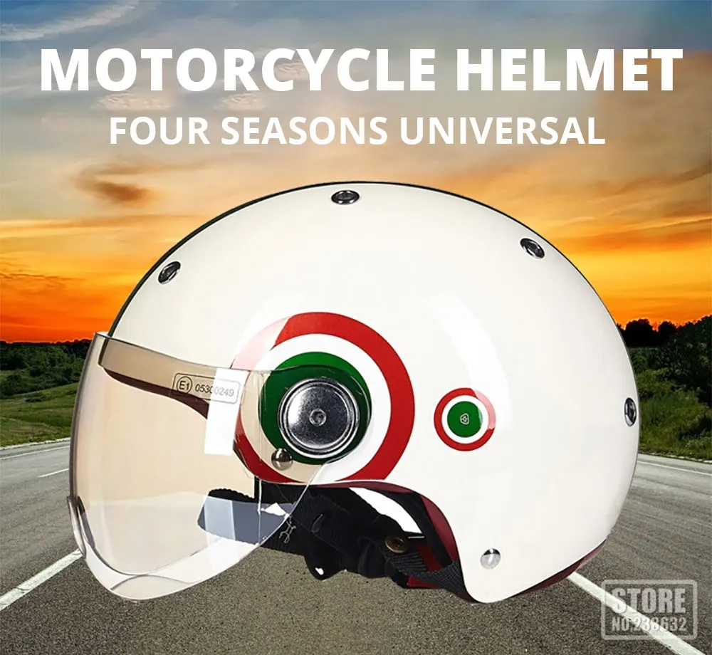 BEON мотоциклетный шлем Chopper 3/4 с открытым лицом винтажный шлем Moto Casque Casco Capacete для мужчин и женщин скутер мотоциклетный шлем