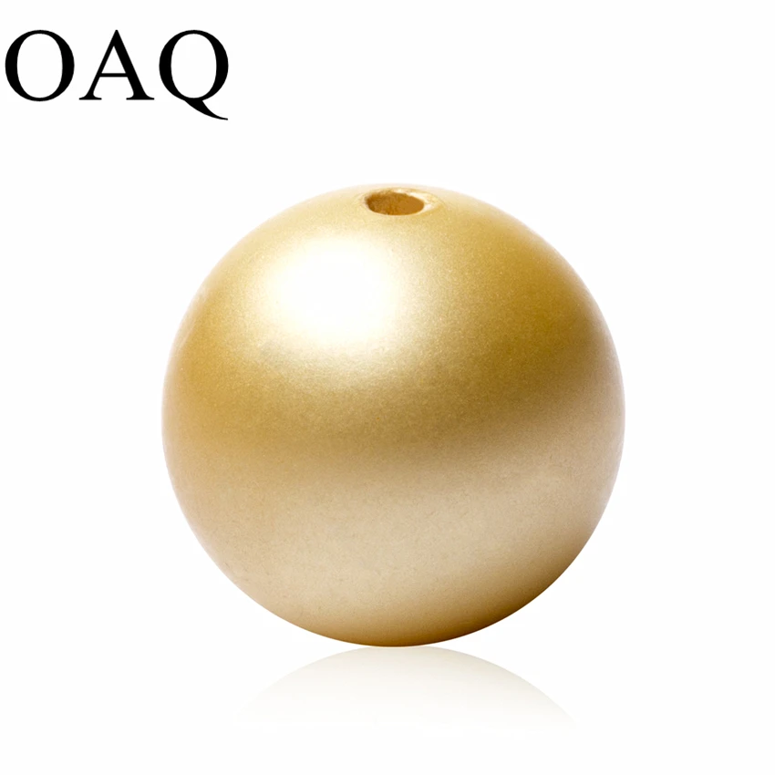 Круглые матовые шарики из натурального камня для изготовления ювелирных изделий
