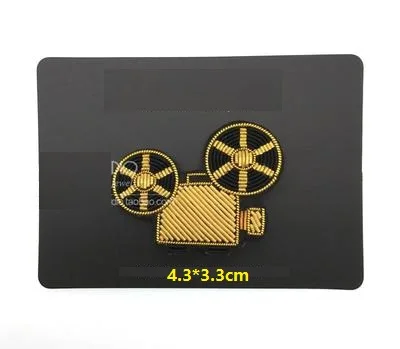 projector DIY 3D ручной вышивкой значки Музыкальные инструменты гитара/пианино/Гавайские гитары значок повязка аппликация для пальто брюки брошь - Цвет: projector