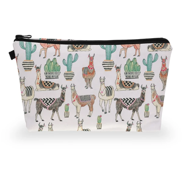 pattern 3 PURDORED 1 шт. мультяшная косметичка Альпака Милая женская косметичка для макияжа сумка-Органайзер для путешествий несессер косметичка несессер Прямая поставка - Цвет: pattern 3