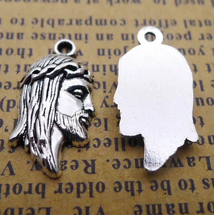 

RAINXTAR Fashion Alloy Religious Jesus Charms 10*20mm 20pcs AAC1575