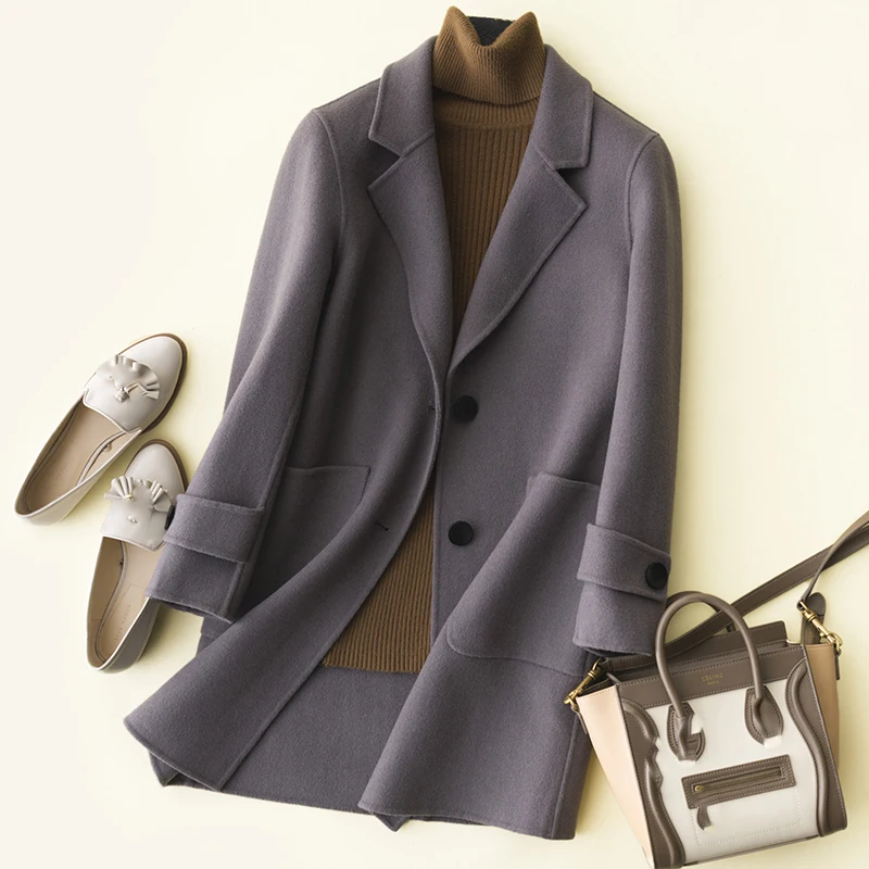 Горячая Распродажа Женское шерстяное пальто Высококачественная зимняя куртка