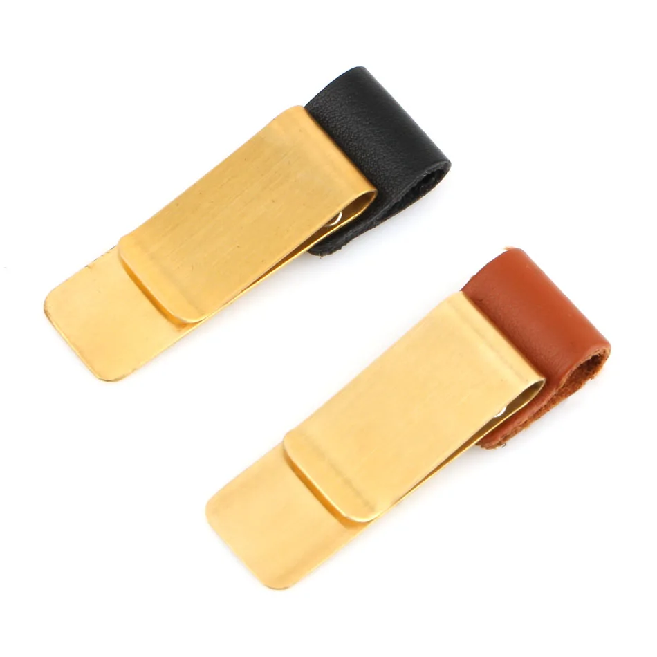 Металл латунь клипсовый держатель для Винтаж натуральная кожа дорожная записная