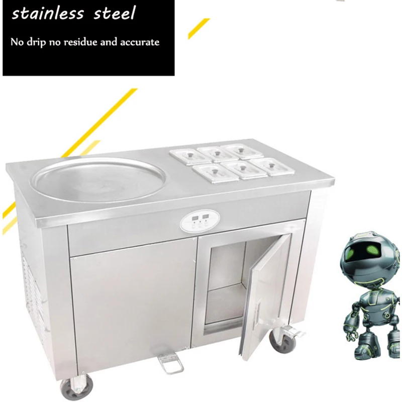 Коммерческий практичный аппарат для жарки йогурта фотоаппарат Одиночная Машина