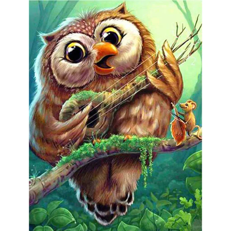 5D DIY Алмазная картина животное сова полная квадратная вышивка продажа горный