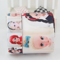 cute doll girl printed grosgrain ribbon packing tape diy hair bow sewing accessories 16mm 22mm 25mm 38mm 57mm 75mm
