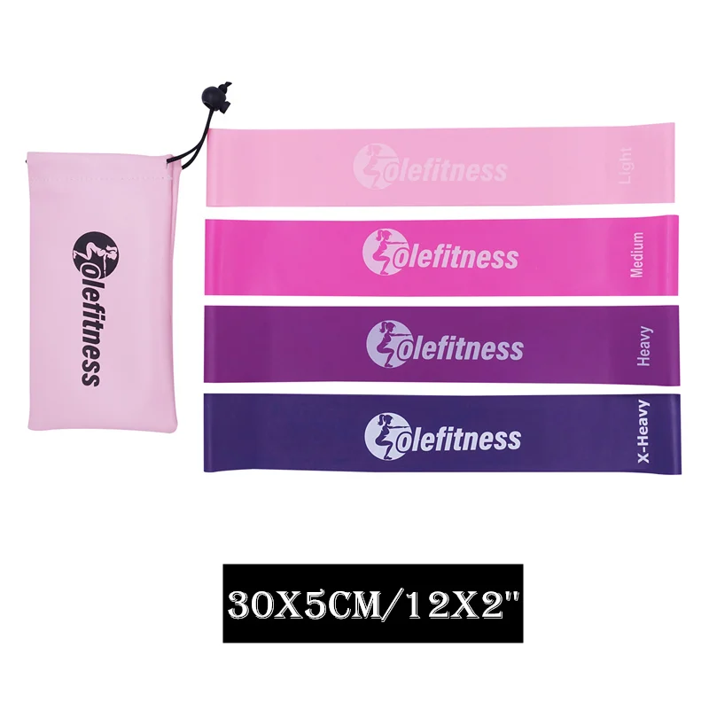 Set of 4 - 30x5cm Olefitness резинка для фитнеса резина для тренировок спортивный инвентарь сопротивление контура полосы розовый набор из 3 с сумкой резинки Для женщин тренажеры для дома и тренажерный зал тренировки - Цвет: Set of 4 - 30x5cm