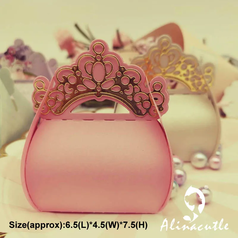 Металлические высекальные штампы Alinacraft свадебная корона Подарочная коробка для