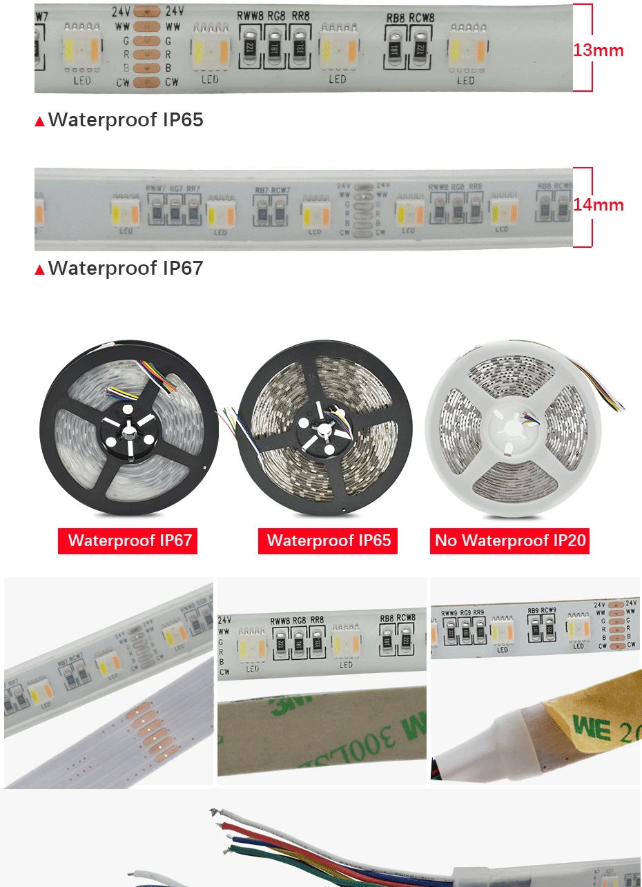 Новая светодиодная лента RGB+ CCT SMD 5050 RGB Светодиодная лента 5 м DC 12 В RGBCCT 5 в 1 Fita 30 светодиодный 60 Светодиодный на метр светодиодный светильник гибкая лента